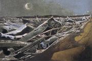 Nash, Paul Totes Meer oil painting